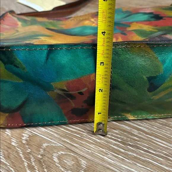 New! Patricia Nash watercolor butterfly Vallata crossbody bag, genuine leather - Picture 13 of 16